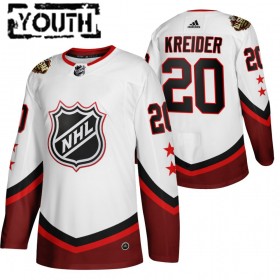 Camisola New York Rangers Chris Kreider 20 2022 NHL All-Star Branco Authentic - Criança